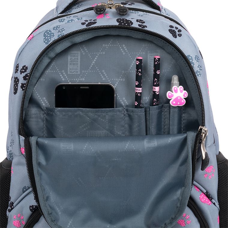 St.Right, plecak szkolny, 1-komorowy, Paws
