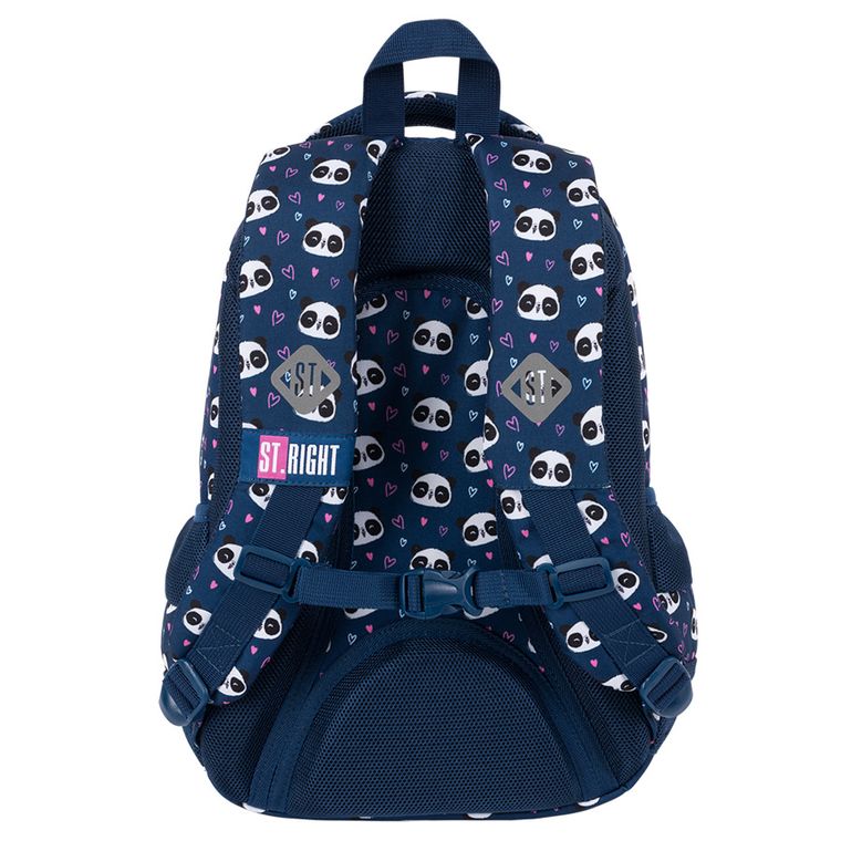 St.Right, plecak szkolny, 3-komorowy, Love Panda