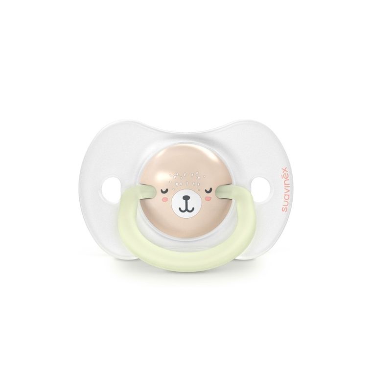 Suavinex, SX Pro, Wild & Free, smoczek fizjologiczny, różowy, świecący, 0-6 m, 2 szt.