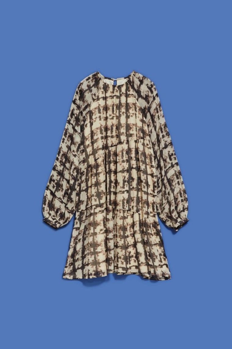 Sukienka damska, beżowa, Moodo