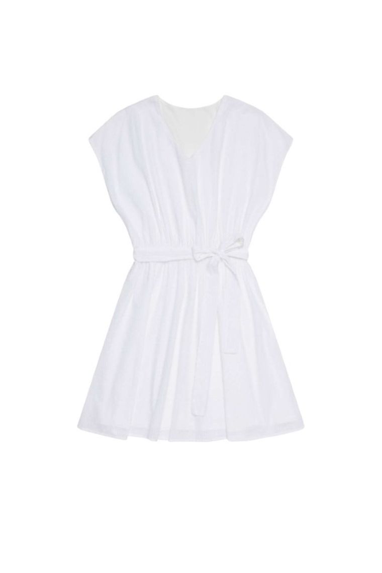 Sukienka damska, biała, Moodo