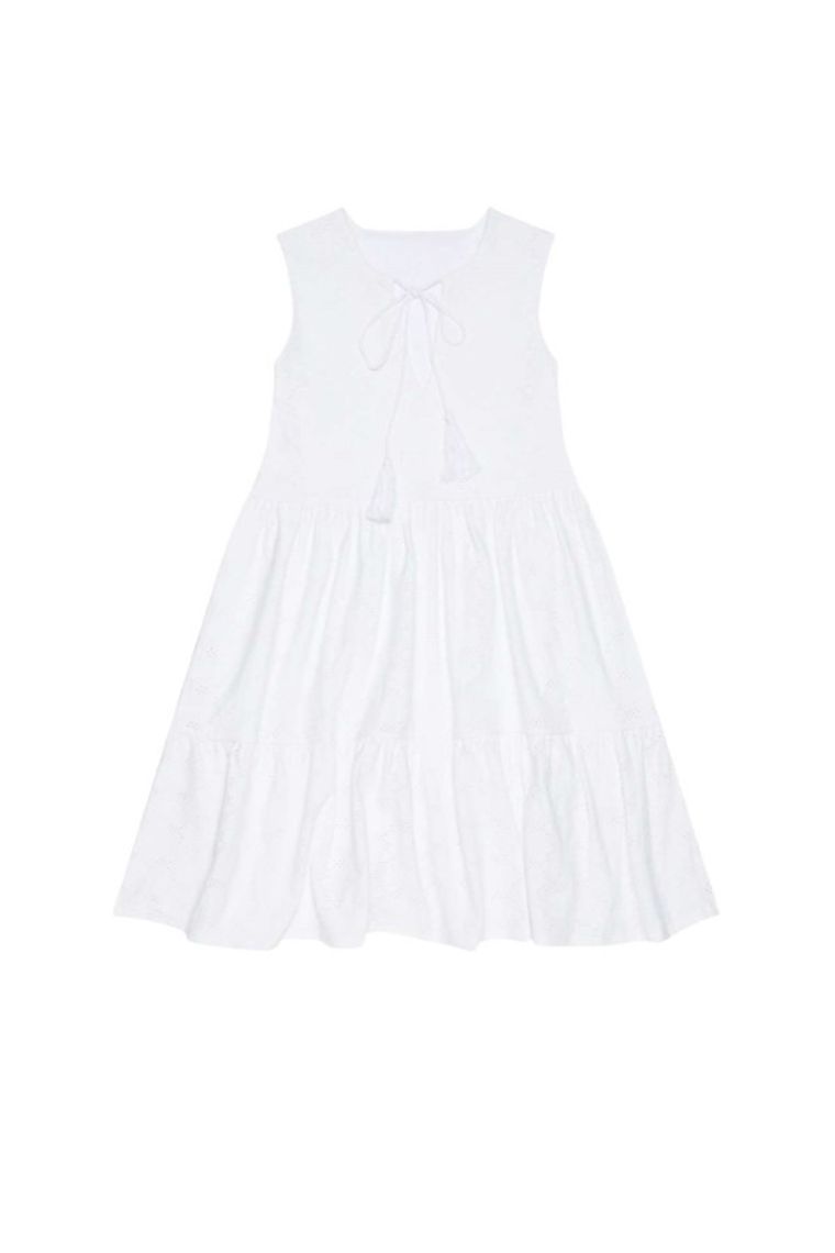 Sukienka damska, biała, Moodo