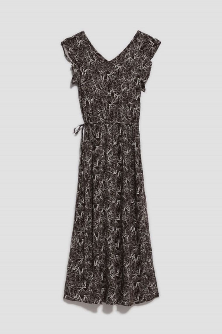 Sukienka damska, brązowa, Moodo