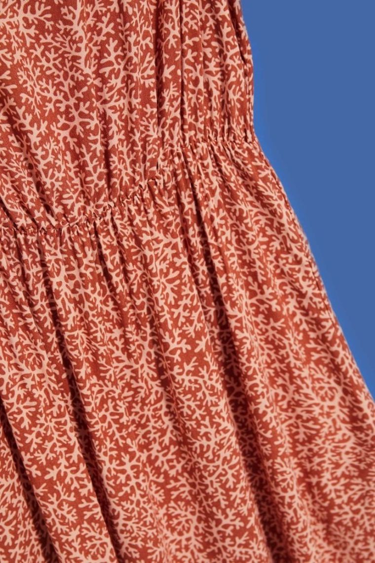 Sukienka damska, brązowa, Moodo