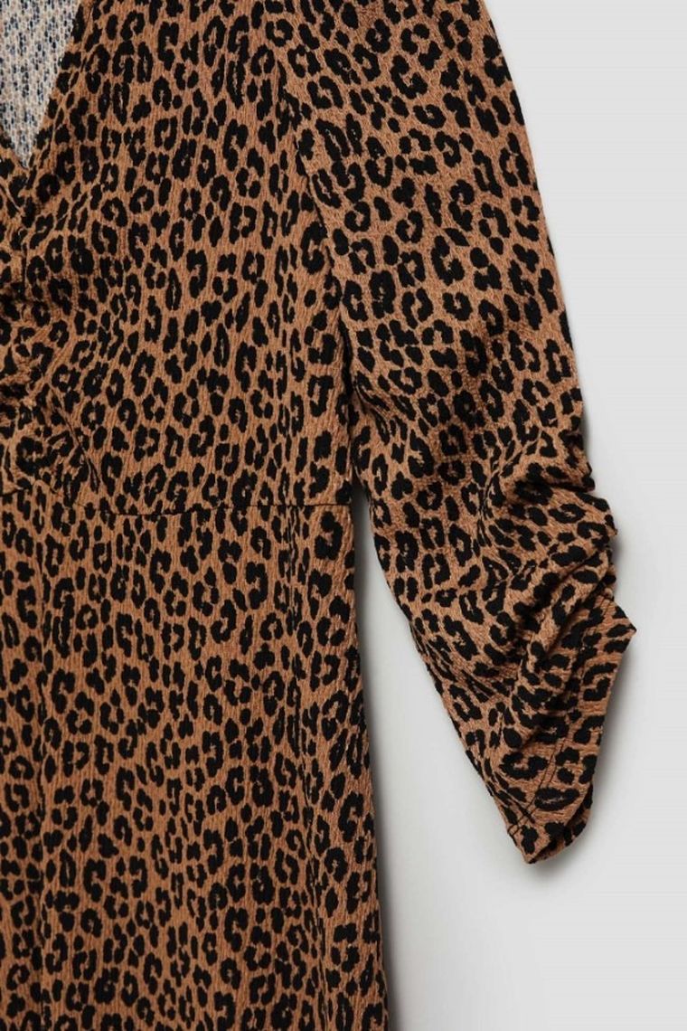 Sukienka damska, brązowa, Moodo