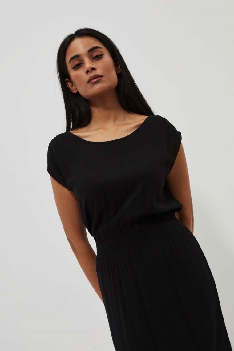 Sukienka damska, czarna, Moodo