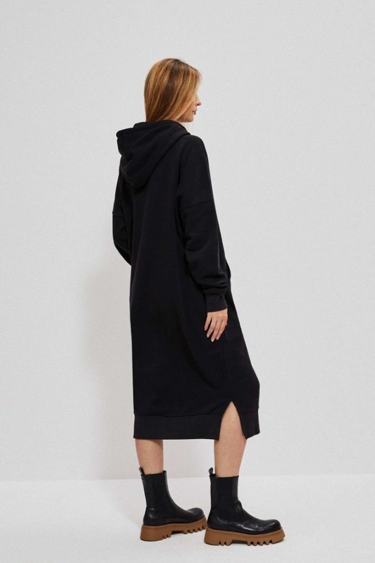 Sukienka damska, czarna, Moodo
