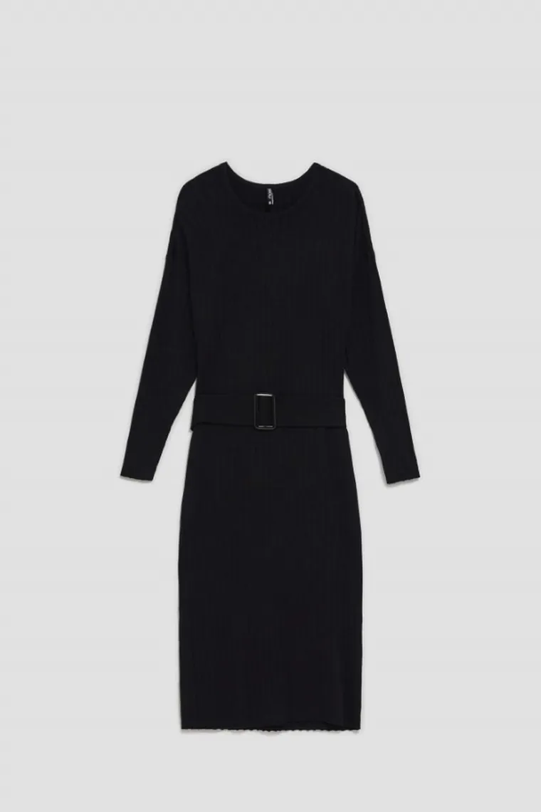 Sukienka damska, czarna, Moodo