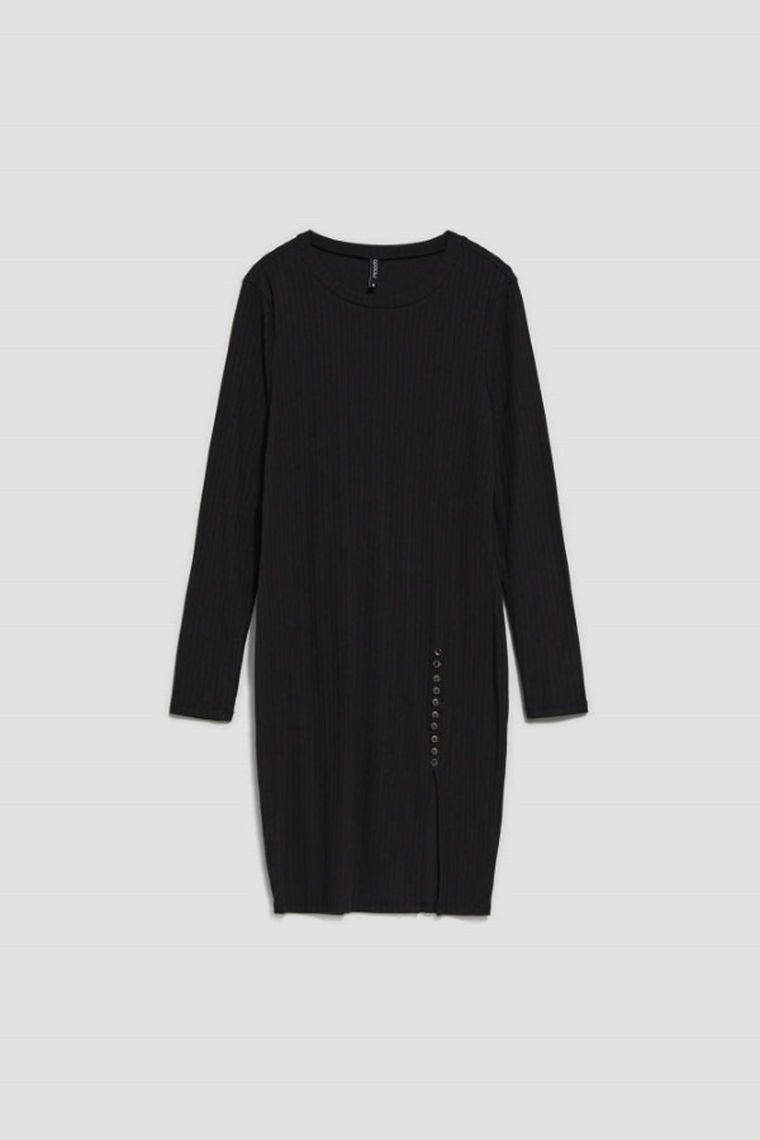 Sukienka damska, czarna, Moodo