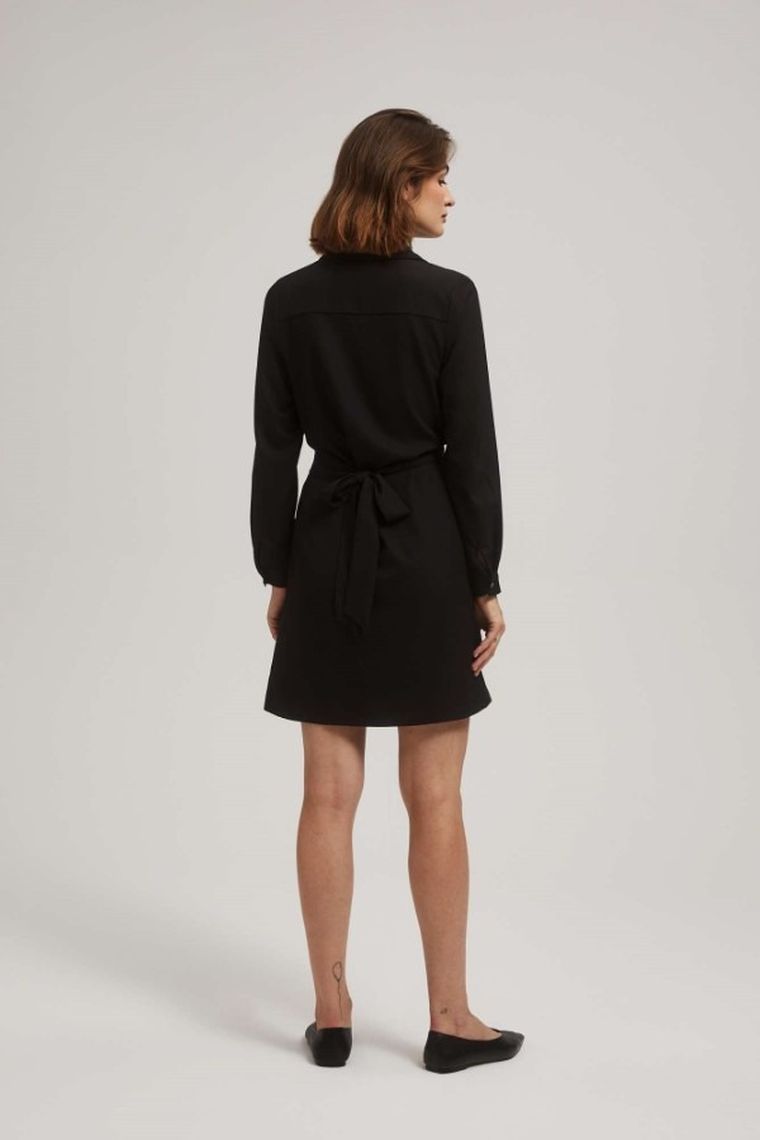 Sukienka damska, czarna, Moodo