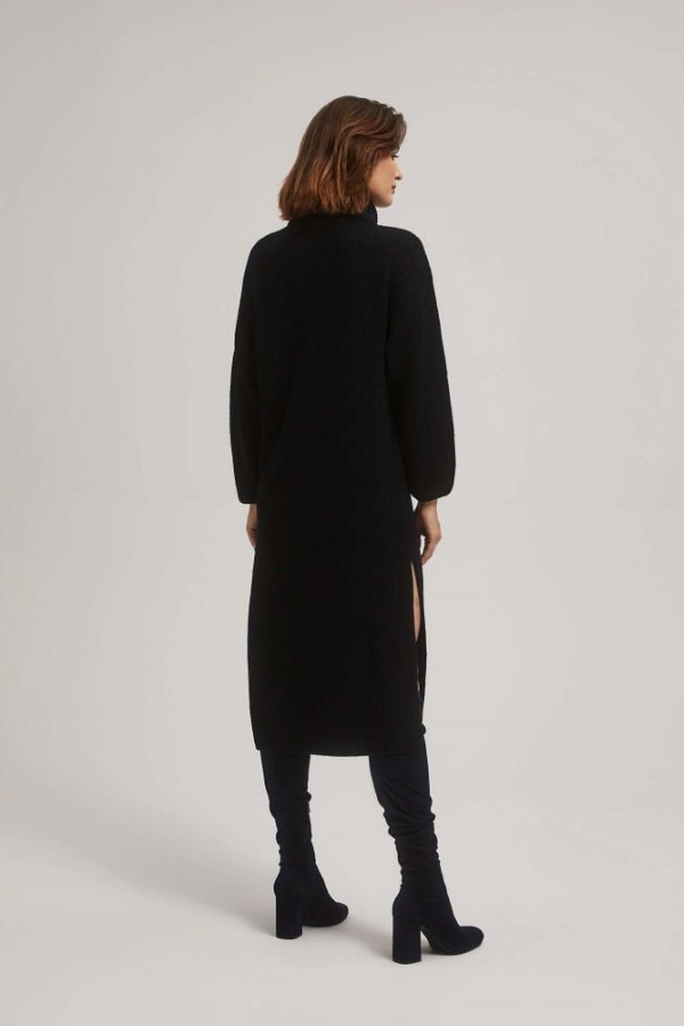 Sukienka damska, czarna, Moodo