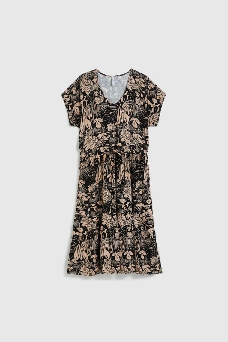 Sukienka damska, czarna, Moodo