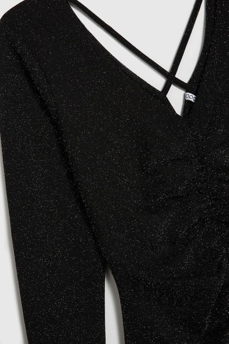 Sukienka damska, czarna, Moodo