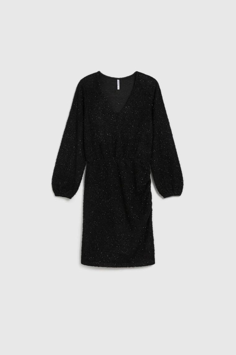 Sukienka damska, czarna, Moodo