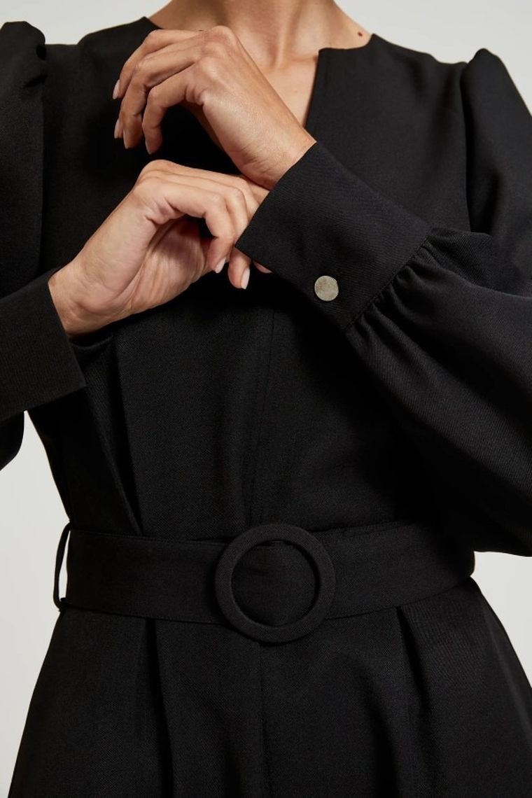 Sukienka damska, czarna, Moodo