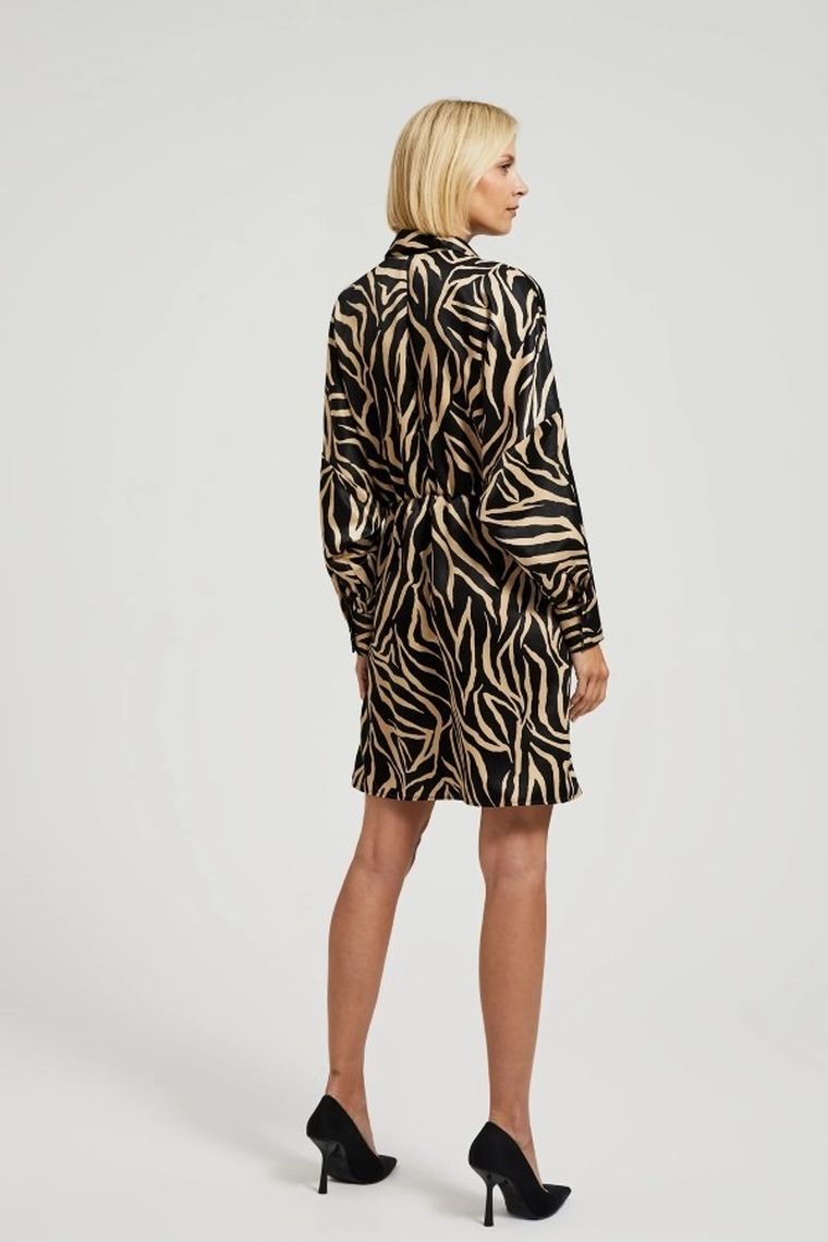 Sukienka damska, czarna, Moodo