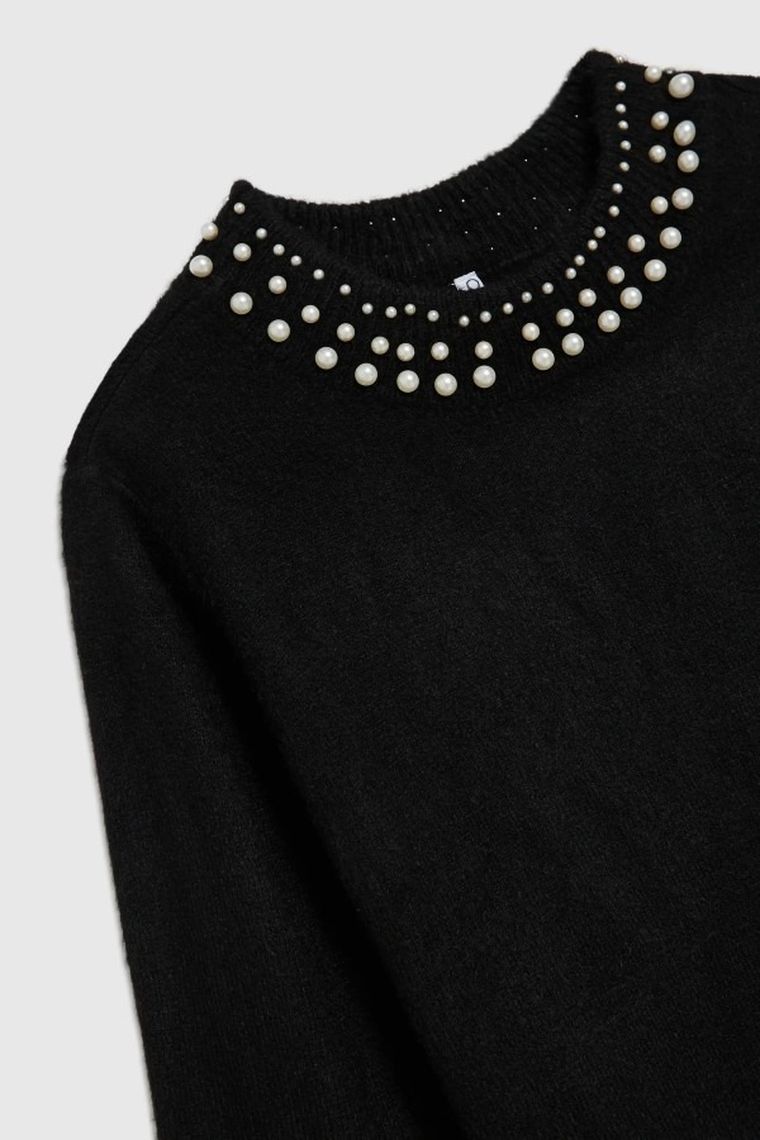 Sukienka damska, czarna, Moodo