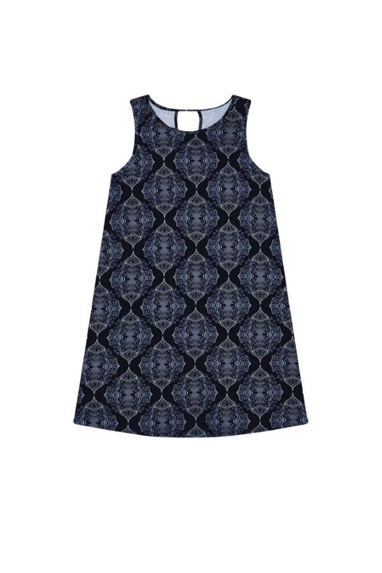 Sukienka damska, granatowa, Moodo