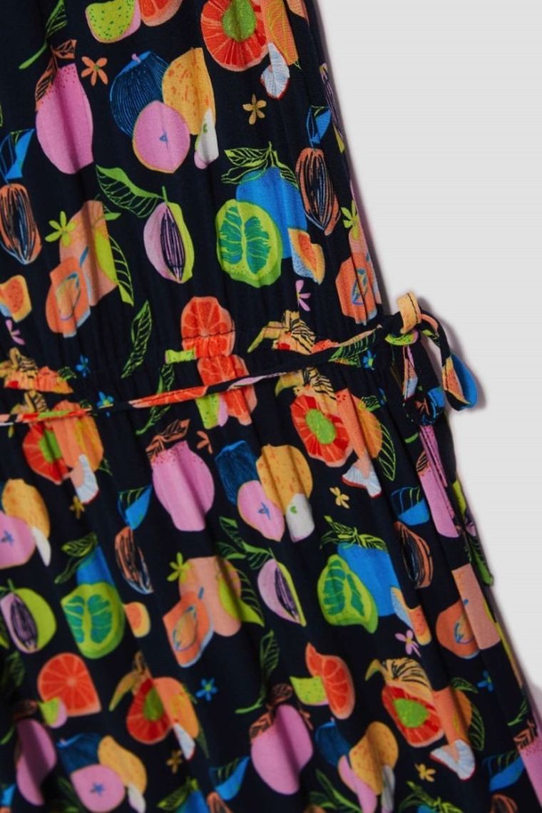 Sukienka damska, granatowa, Moodo