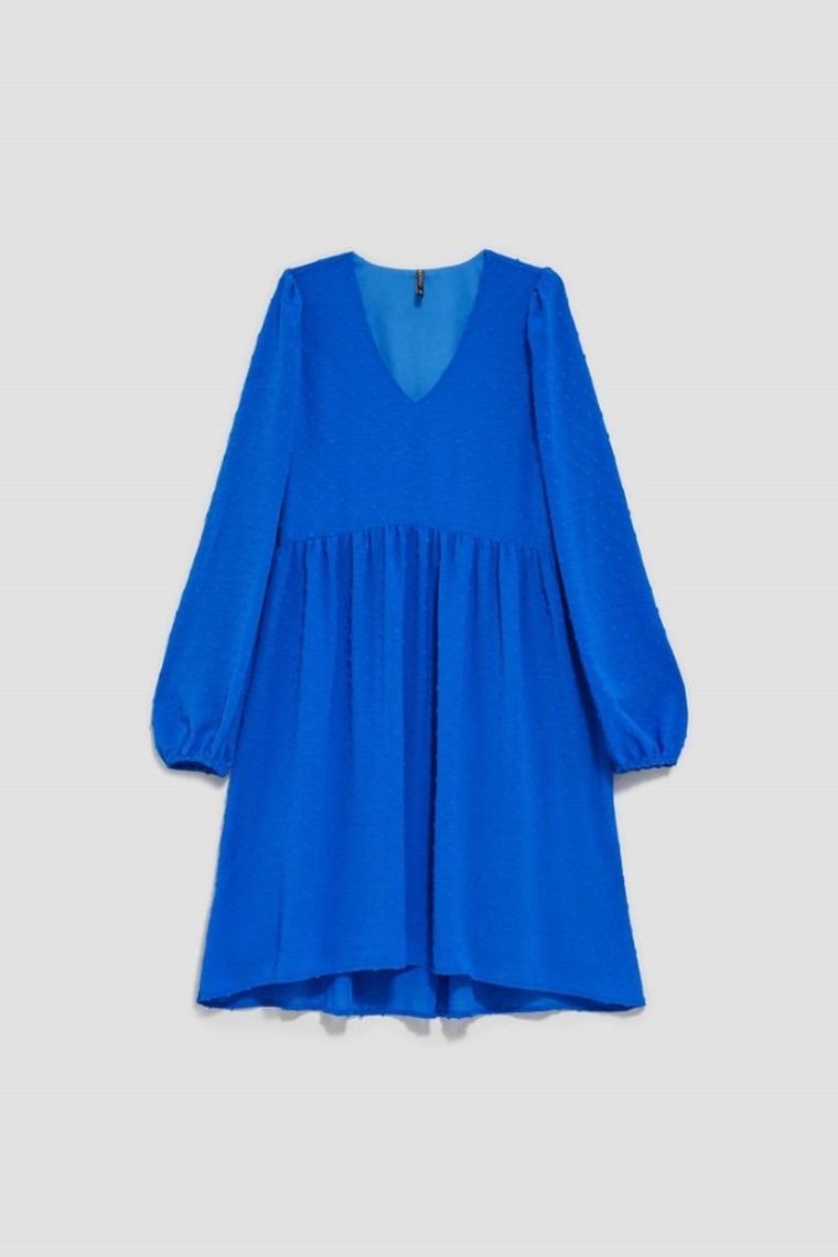 Sukienka damska, niebieska, Moodo