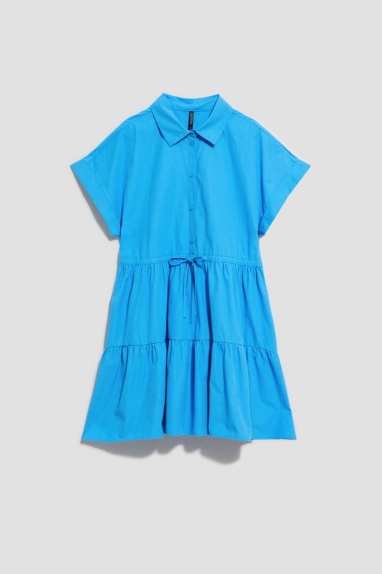 Sukienka damska, niebieska, Moodo