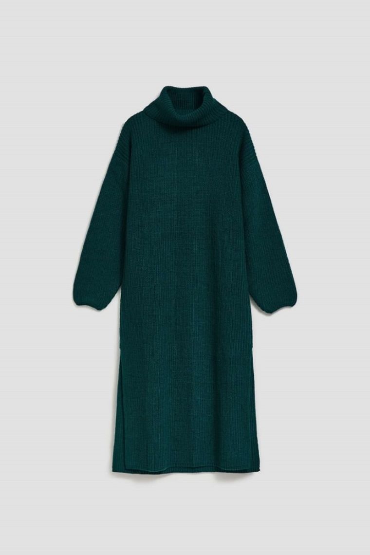 Sukienka damska, zielona, Moodo