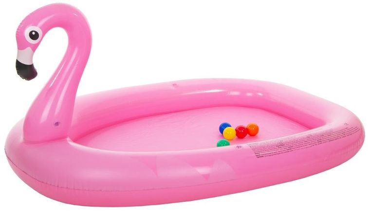 Sun Club, plac zabaw dmuchany, flaming, 213-123-78 cm