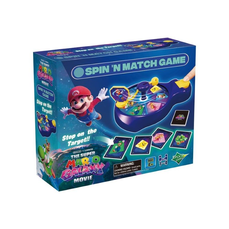 Super Mario, Galaxy Movie, Spin'n Match Game, gra zręcznościowa, 7639