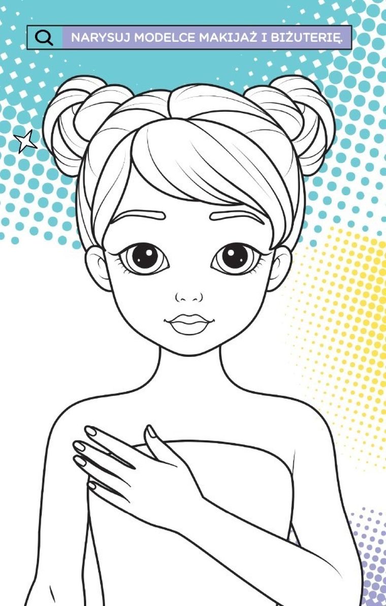 Supermodelki z naklejkami. Kolorowanka zdolnej stylistki + moda, ciekawostki, porady
