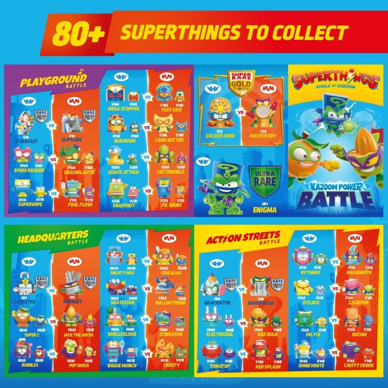 SuperThings, Kazoom Power Battle, zestaw figurek, 10 szt.