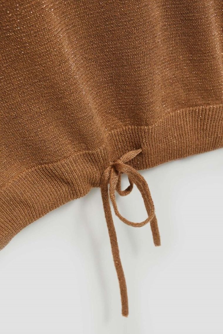 Sweter damski, beżowy, Moodo