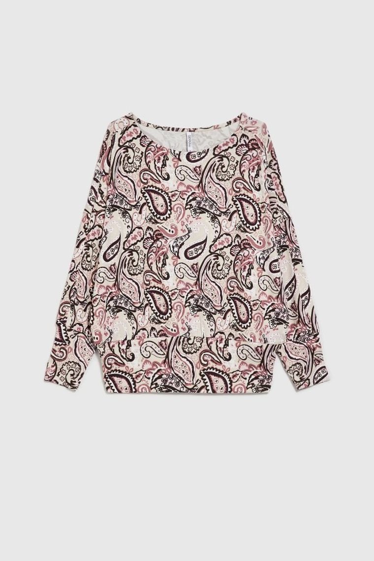 Sweter damski, beżowy, Moodo