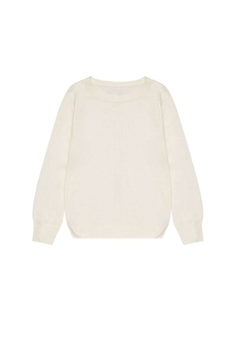 Sweter damski, biały, Moodo