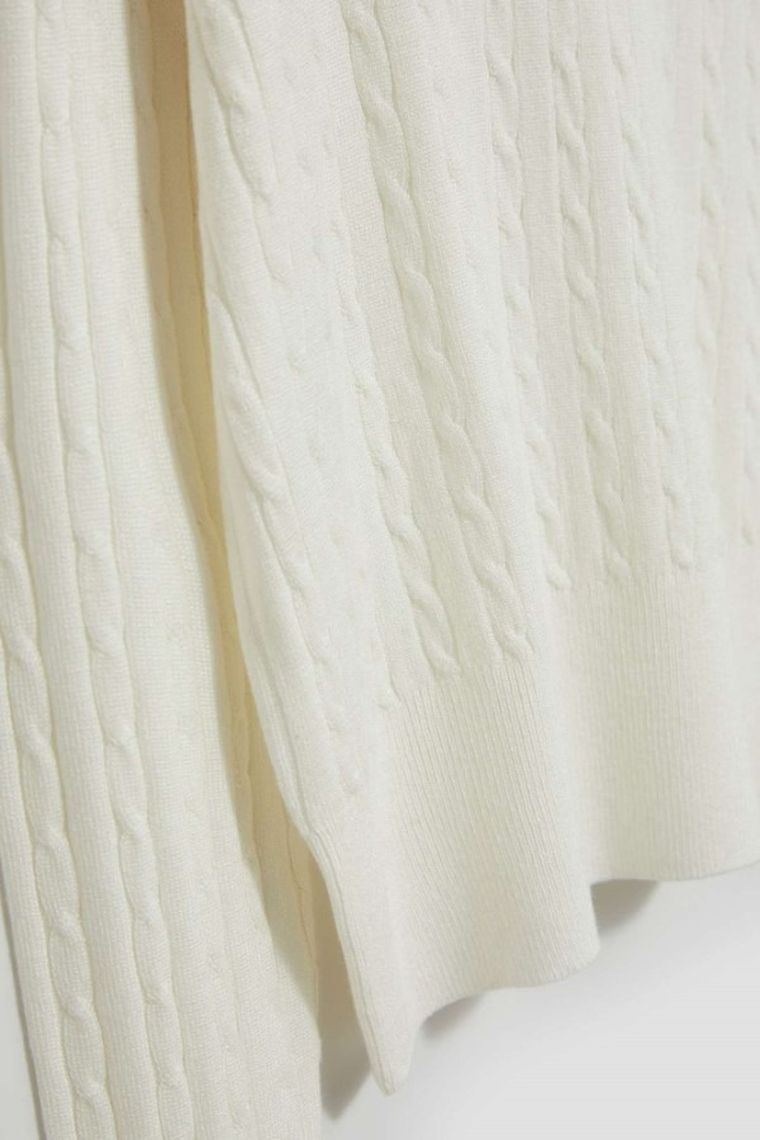 Sweter damski, biały, Moodo