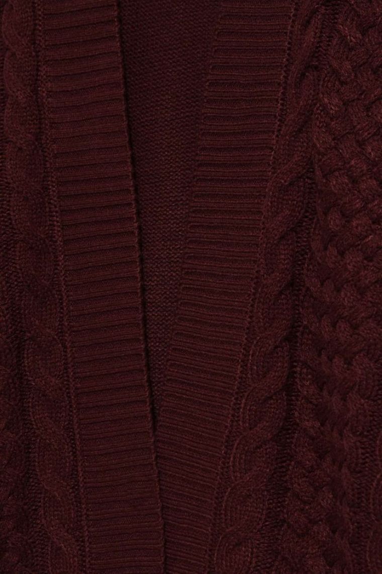 Sweter damski, brązowy, Moodo