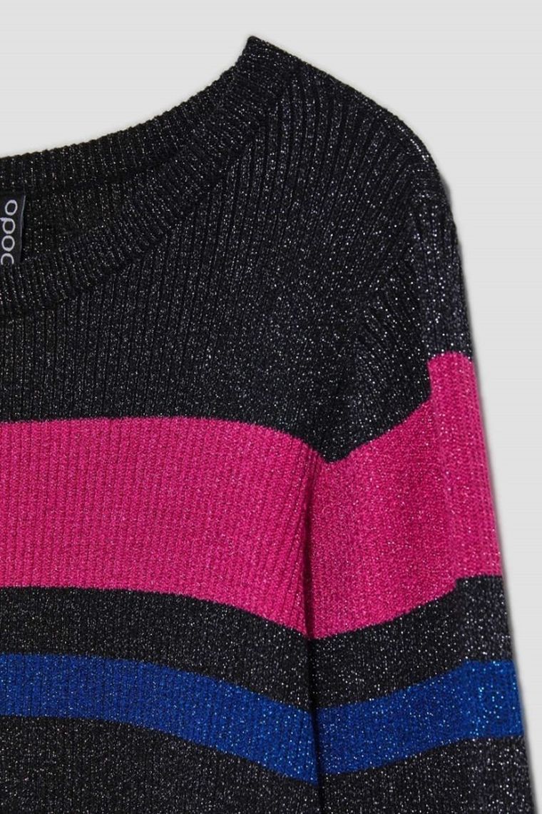 Sweter damski, czarny, Moodo