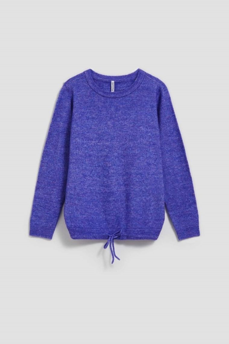 Sweter damski, fioletowy, Moodo