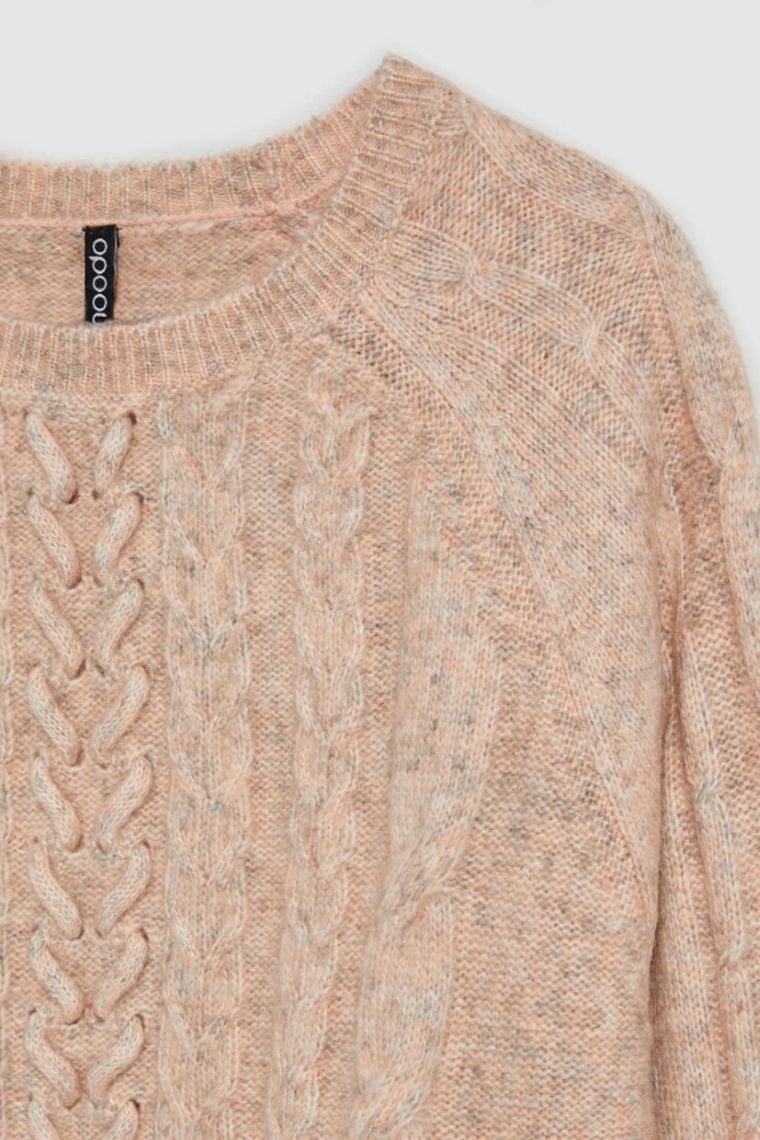 Sweter damski, różowy, Moodo