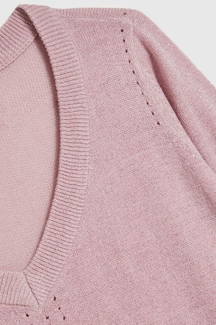 Sweter damski, różowy, Moodo