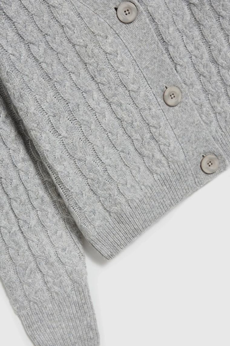 Sweter damski, rozpinany, szary, Moodo