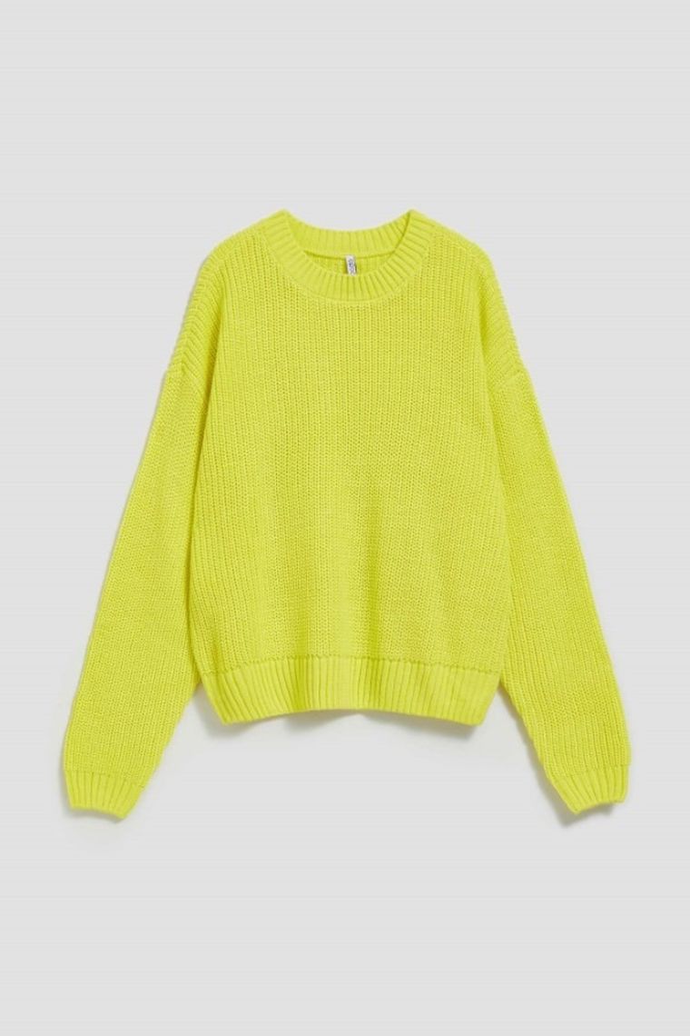 Sweter damski, zielony, Moodo