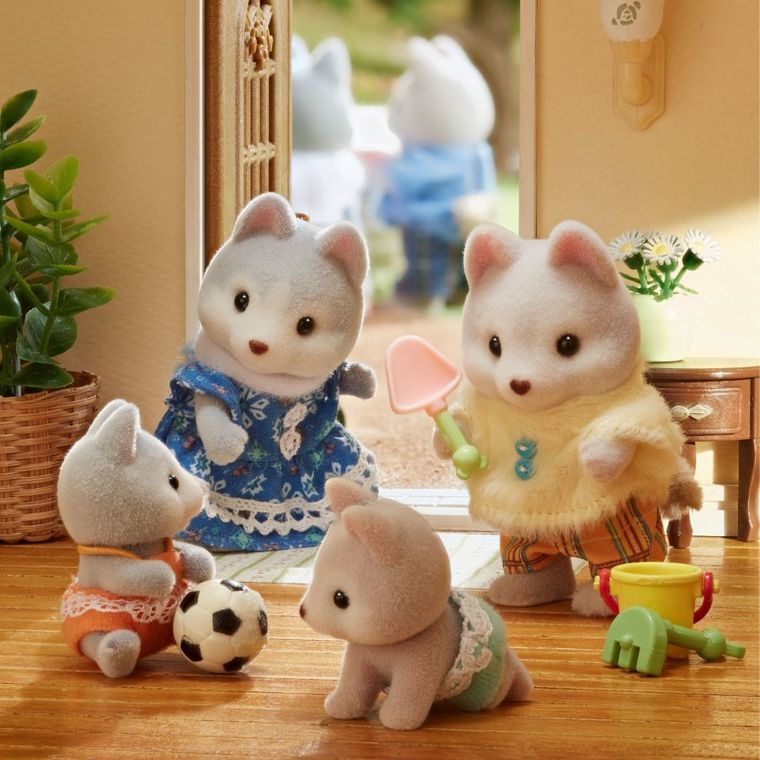 Sylvanian Families, Bliźniaki piesków Husky, zestaw figurek, 5638