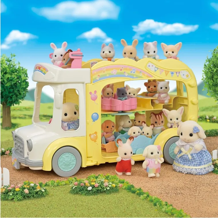 Sylvanian Families, Kolorowy Autobus, rozkładany pojazd, 5744