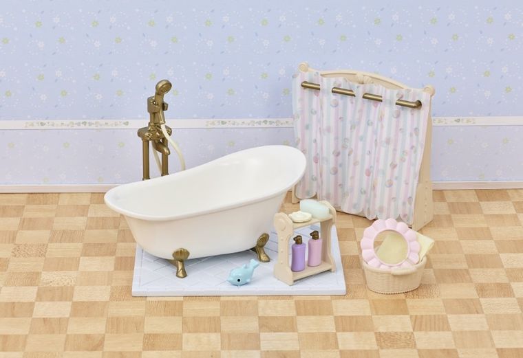 Sylvanian Families, Łazienka z wanną i prysznicem, zestaw akcesoriów, 5739