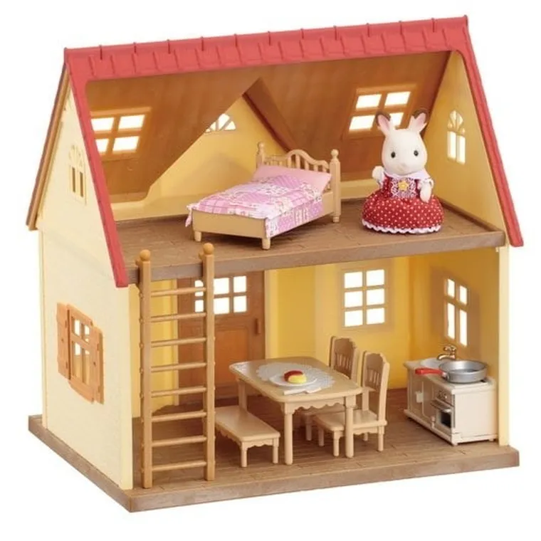 Sylvanian Families, Przytulny domek wiejski, zestaw startowy z figurką, 5242/5303