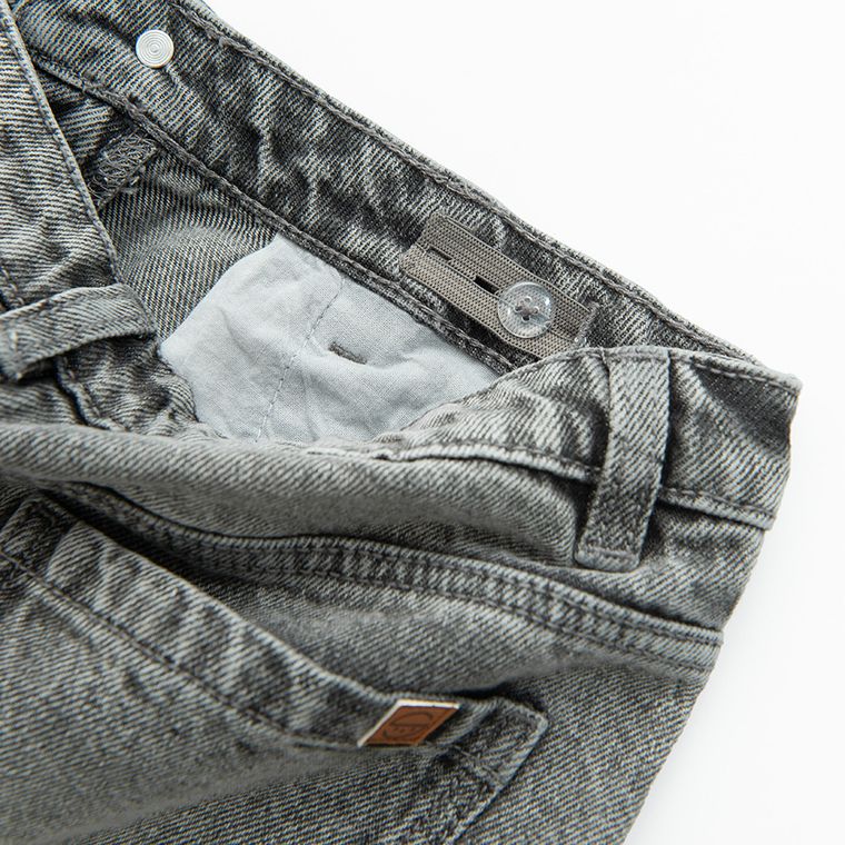 Szare bermudy jeansowe z regulacją Cool Club