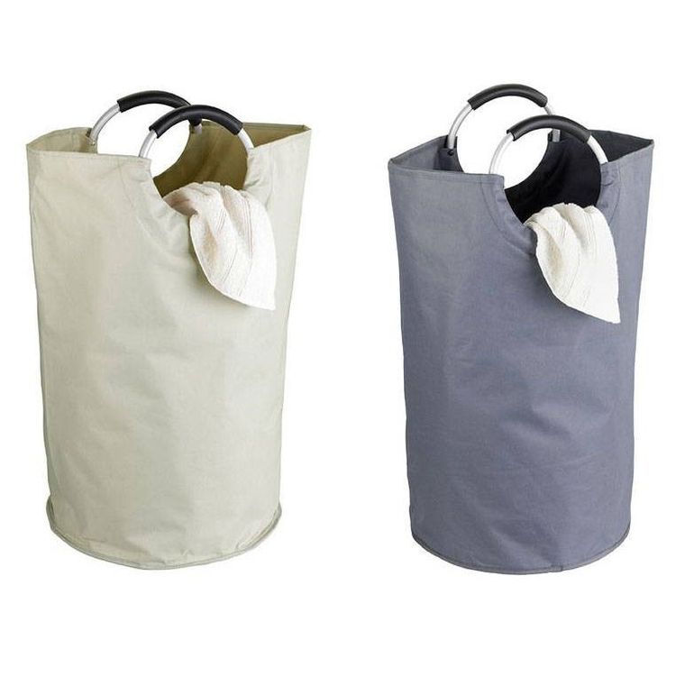 Szary kosz na pranie jumbo, 69l