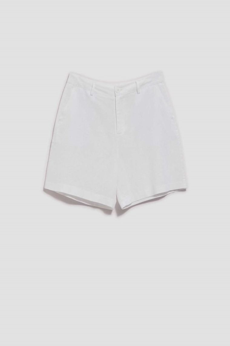 Szorty damskie, białe, Moodo