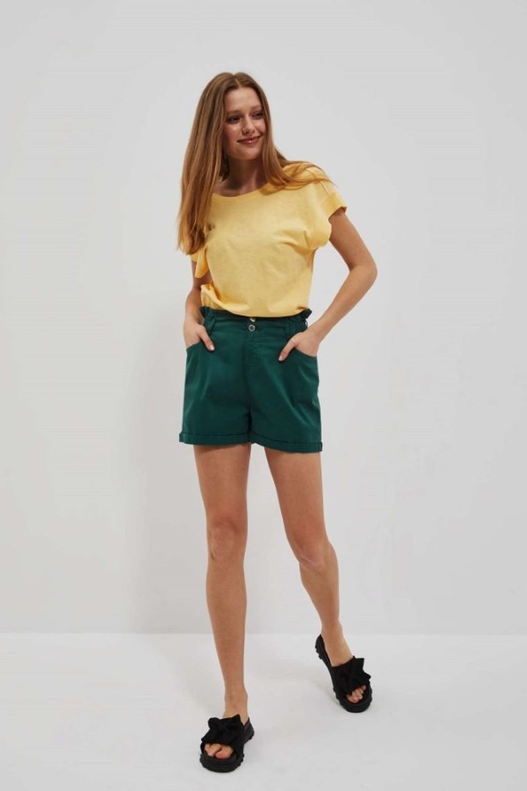 Szorty damskie, zielone, Moodo