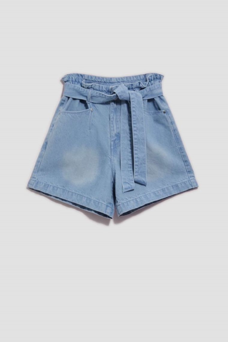 Szorty jeansowe damskie, niebieskie, Moodo